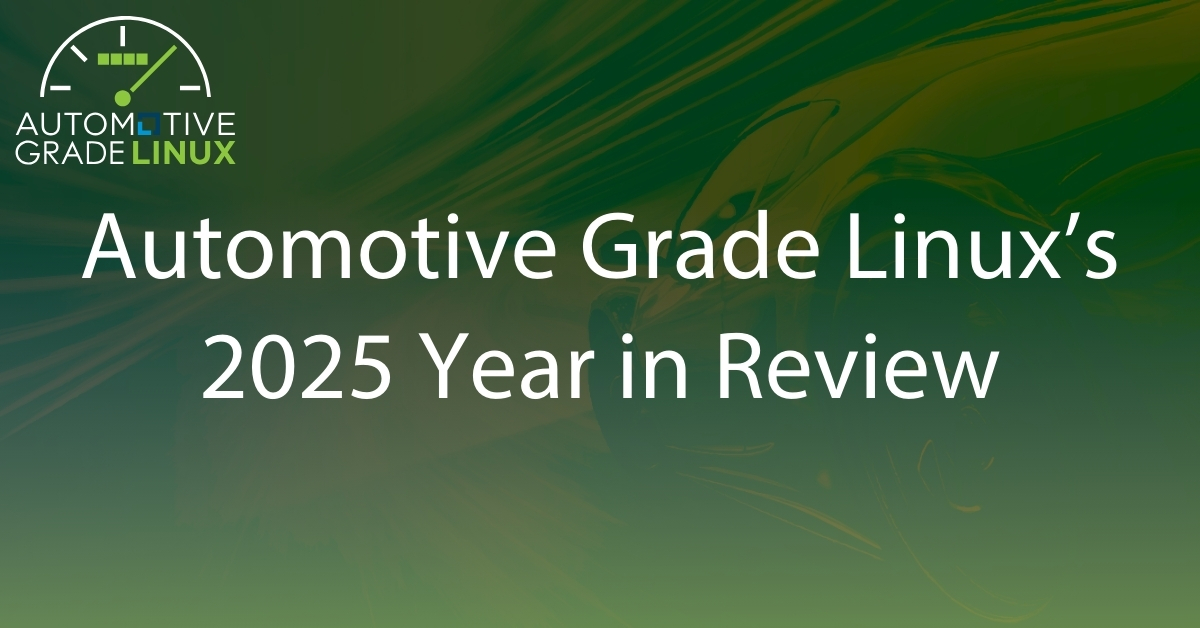 Automotive Grade Linux's 2025 Year in Review